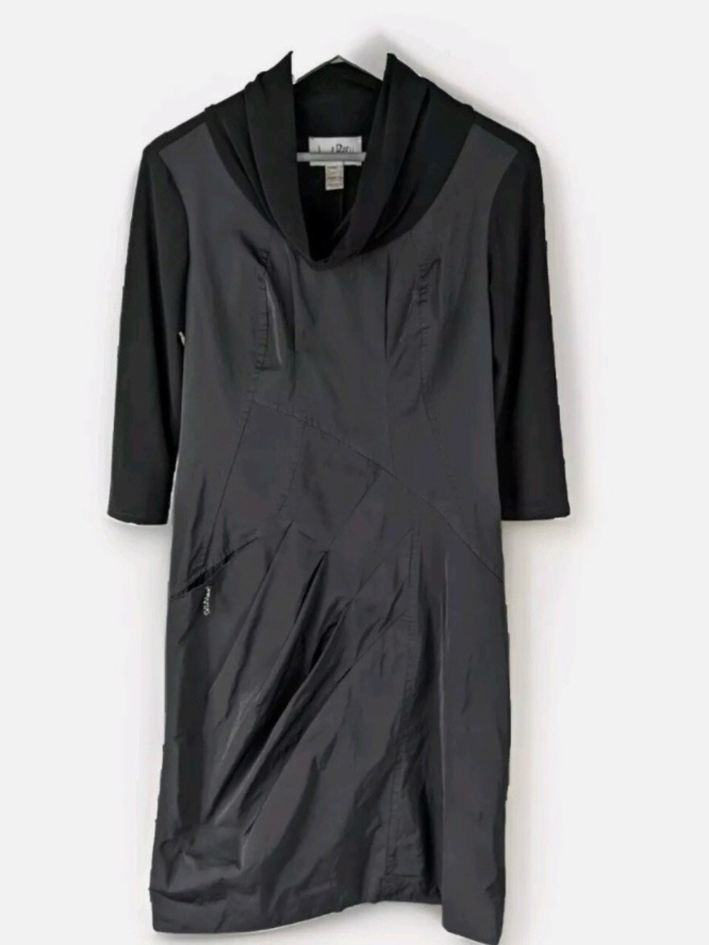 Joseph Ribkoff Black Draped Neck Women’s Dress
